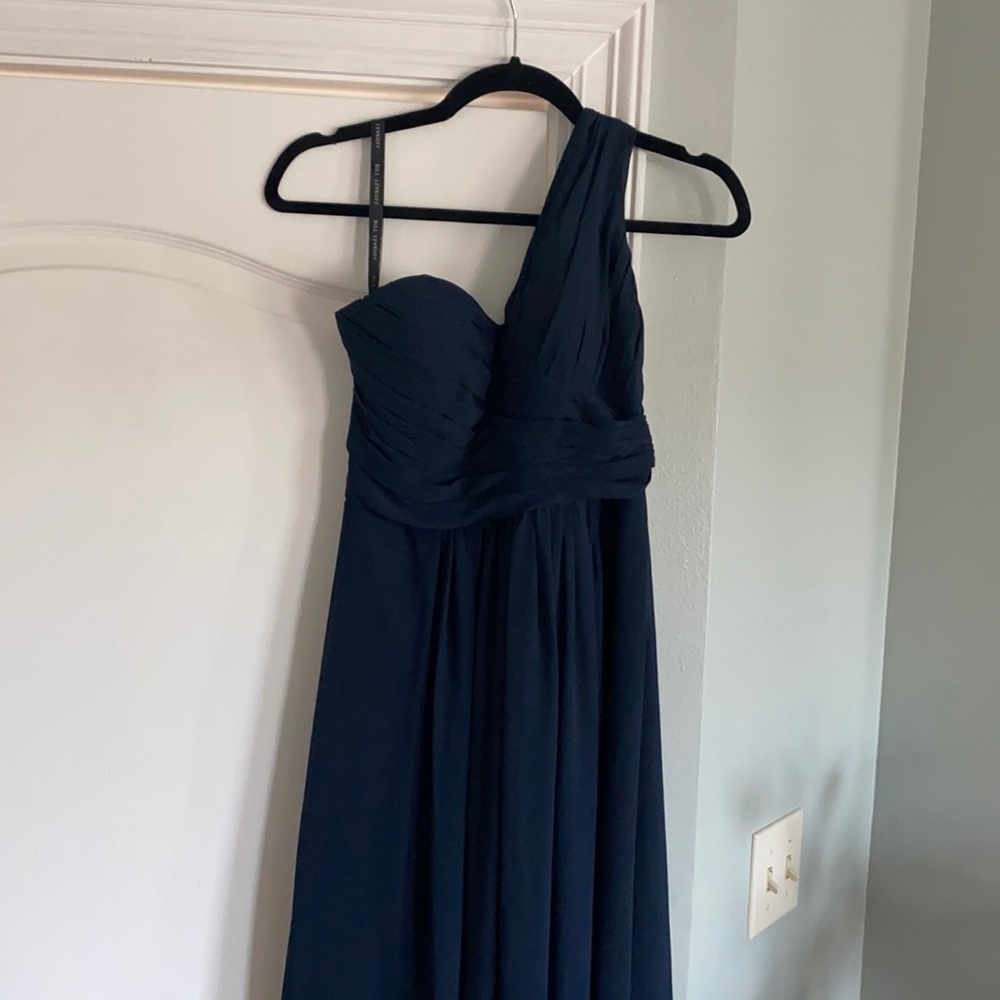 bill levkoff size 4 navy dress